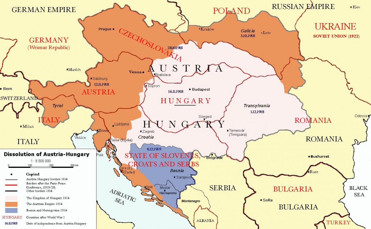 austria-hungary ramani ya 1900