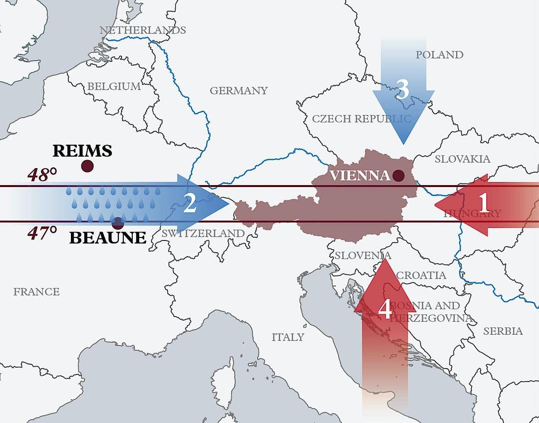 ramani ya hali ya hewa austria
