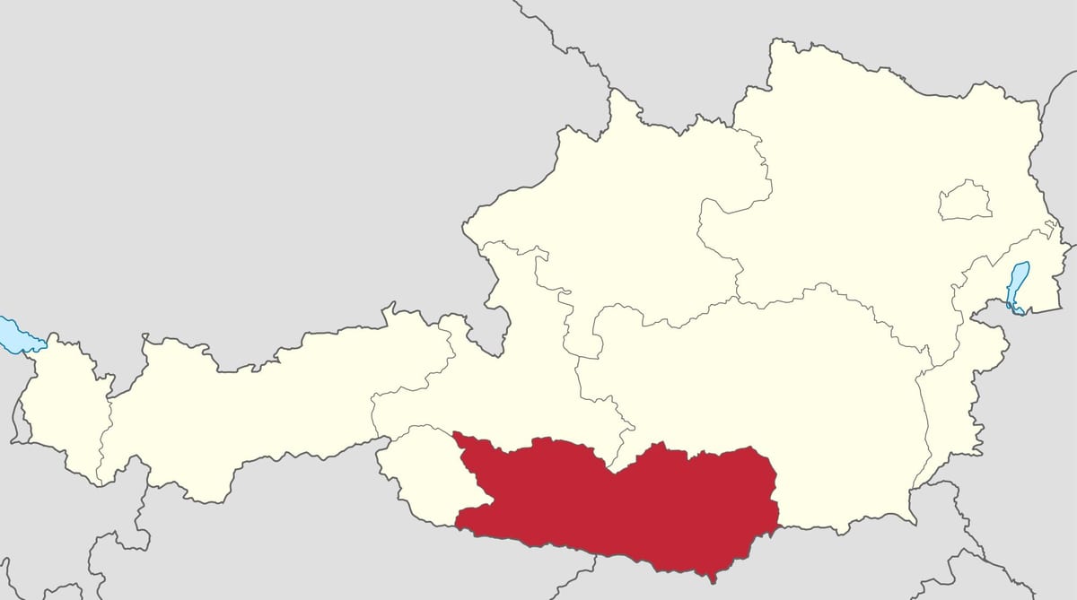 ramani ya karnten austria