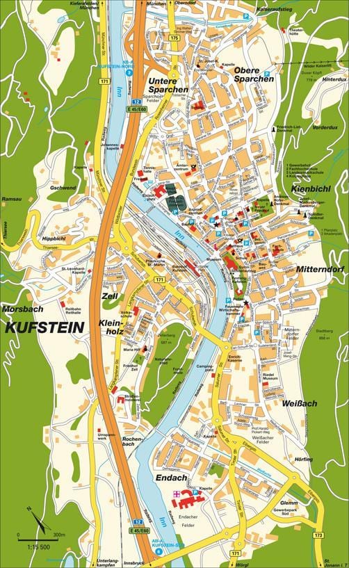 ramani ya kufstein austria