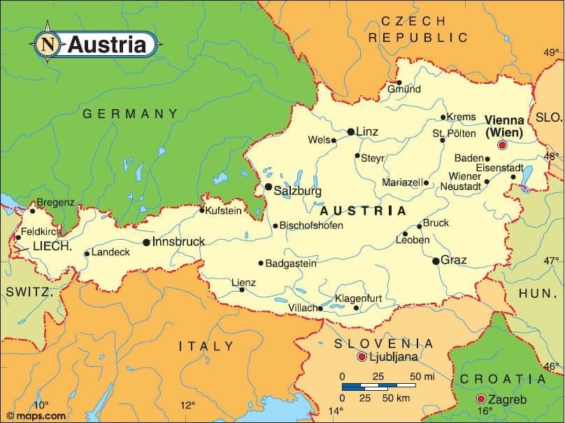 ramani ya landeck austria