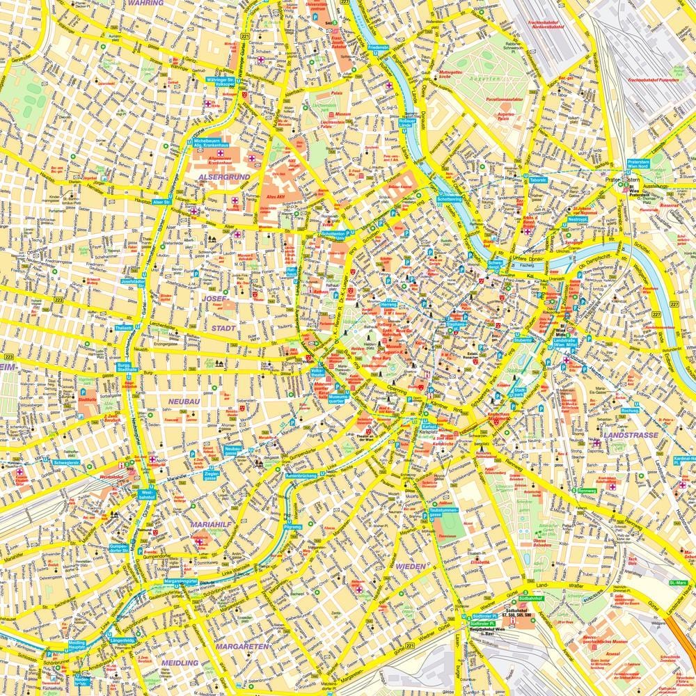 mji wa mitaani ramani ya vienna austria