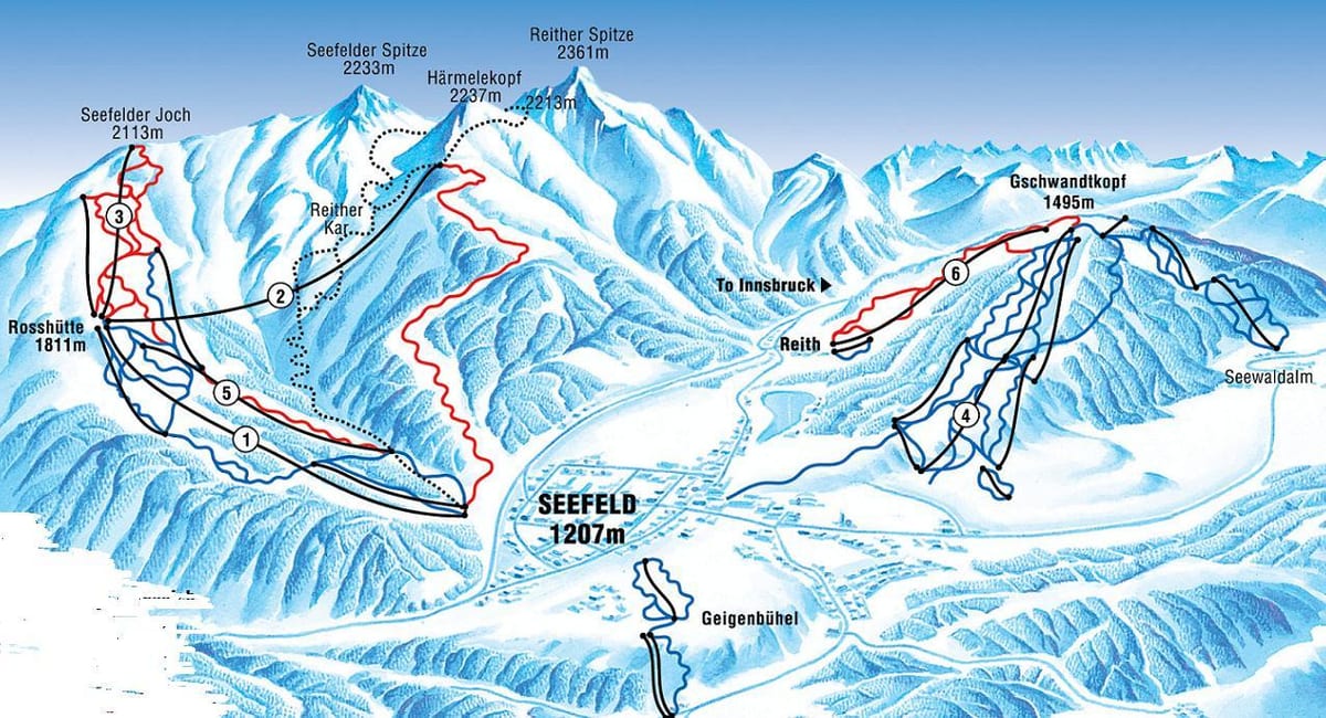 ramani ya austria, seefeld