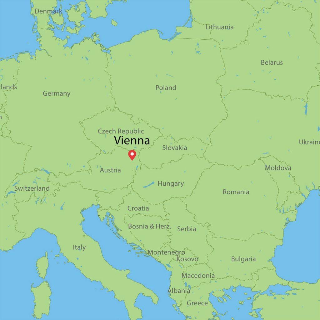 ramani ya vienna austria ramani ya ulaya