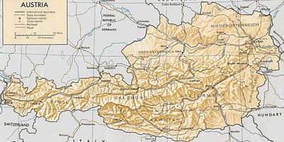 Austria kijiografia ramani