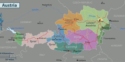 Austria vivutio ramani