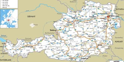 Ramani ya njia austria