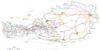 Ramani ya austria tram 