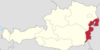 Ramani ya burgenland austria