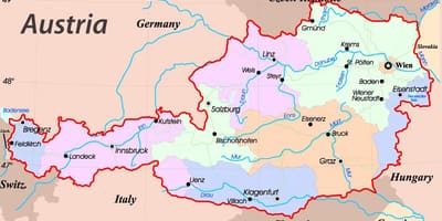 Ramani ya eisenstadt katika austria