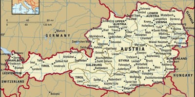 Ramani ya majumba katika austria