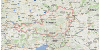 Ramani ya austria na nchi jirani