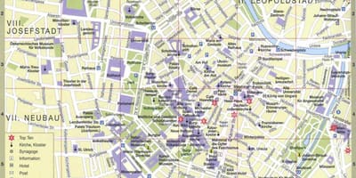 Ramani ya vienna austria vivutio vya utalii